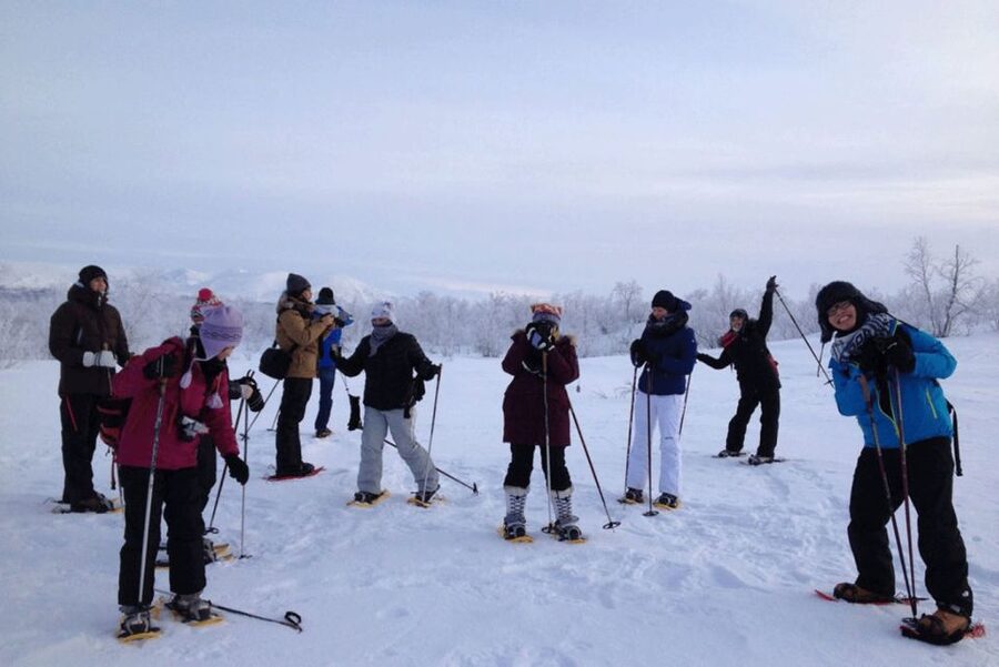 Abisko: Wilderness Snowshoe Hike - Reading tracks in the snow