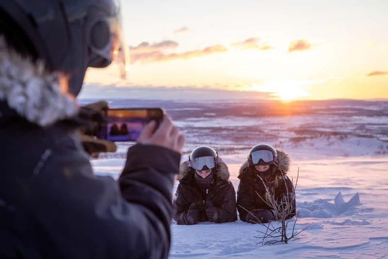 Arctic Dream - Snowmobile Safari to Lapland Viewpoint - From Kiruna hotels to the Arctic trail