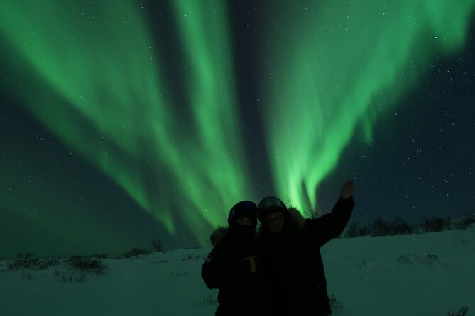 Enjoy the Aurora show on top of the mountain inc tipi dinner - Dinner by the fire at Máttaráhkká Lodge