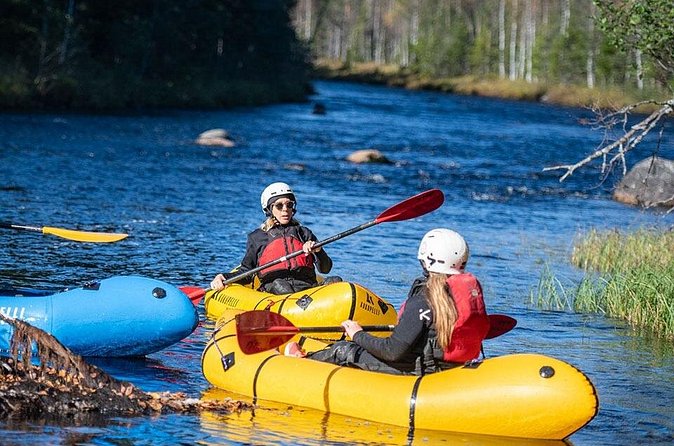 Family Packraft tour in Sälen - Several hours on moving water