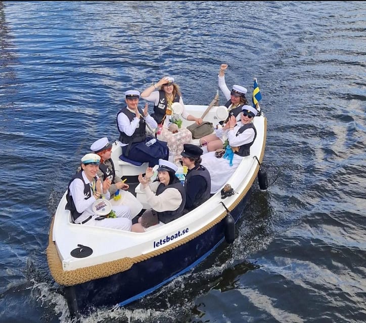 Gothenburg city center: Electric selfdrive boat tour - Starting at Christina Nilssons gata