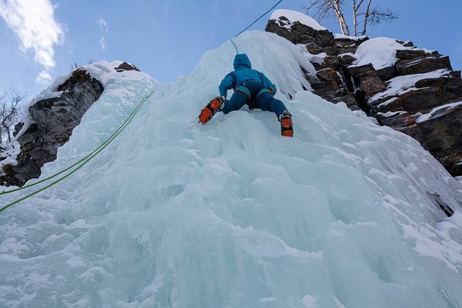 Ice Climbing Experience with Certified Guide - The climb is short, but not easy