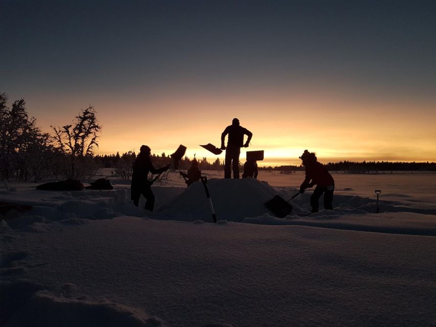 Kiruna: Build your own igloo overnight Tour - Four hours to build a snow shelter