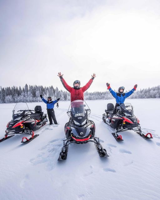 Luleå : Snowmobile - Forest and Ice Nature Tour 2h - The two-hour ride through forest and frozen water