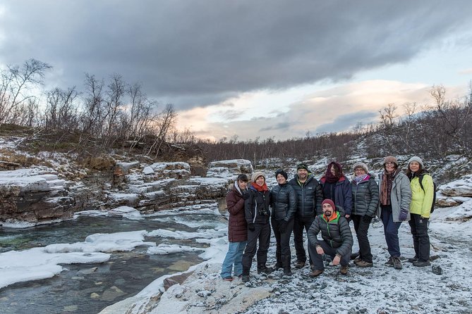 Morning hike in Abisko National Park - Snow, ice, and the walk toward the frozen lake