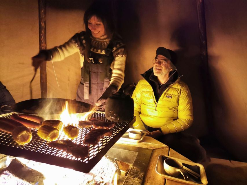 Premium Aurora Snowmobile Ride With Panoramic Views - Warm tipi dinner before the ride