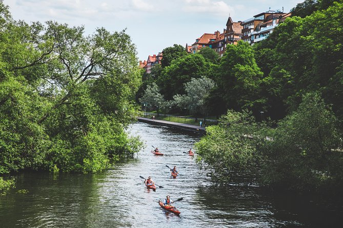 Self-Guided Kayak Adventure In Central Stockholm (One-man kayak) - Old Town from a low, open viewpoint