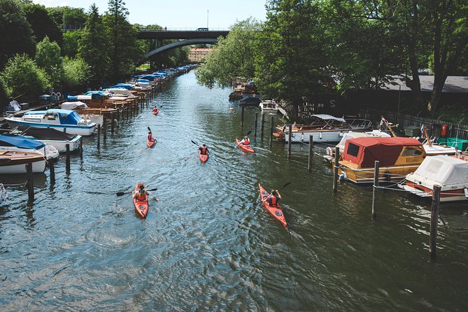 Self-Guided Kayak Adventure In Central Stockholm (One-man kayak) - Seeing Stockholm City Hall from the water