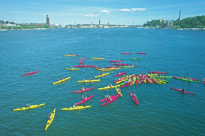 Self-Guided Kayak Adventure In Central Stockholm (Two-man kayak) - Seeing Gamla Stan from the kayak