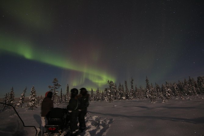Snowmobile Aurora Expedition with dinner - Dinner in the forest hut
