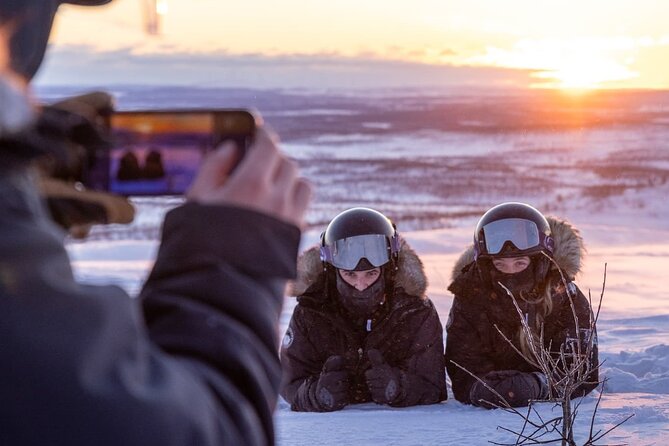 Snowmobile Safari to Lapland viewpoint - Reindeer expectations and the limits of the outing