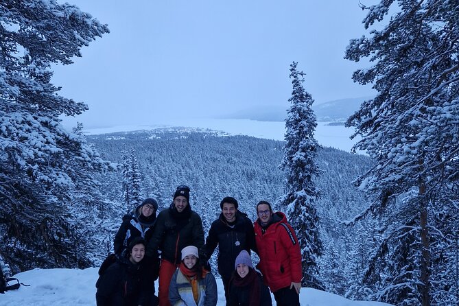 Snowshoe up a Mountain - Meeting Anders and getting to the trail