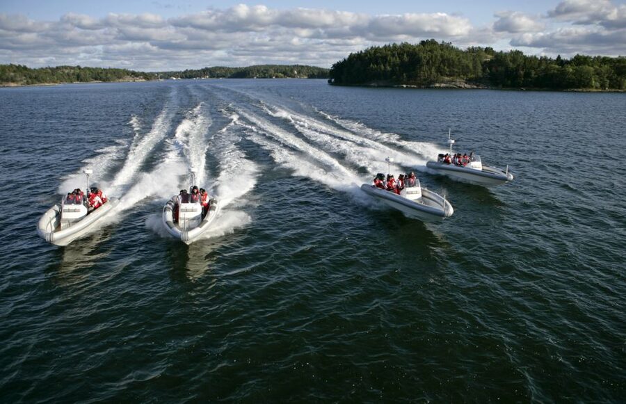 Stockholm Archipelago RIB Speed Boat Tour with Swedish Fika - When Fjäderholmarna changes the mood