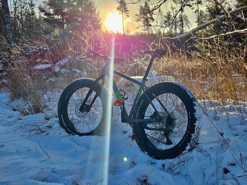 Stockholm: Fat Bike Forest Adventure with Lunch and Sauna - A short lesson before the wheels turn