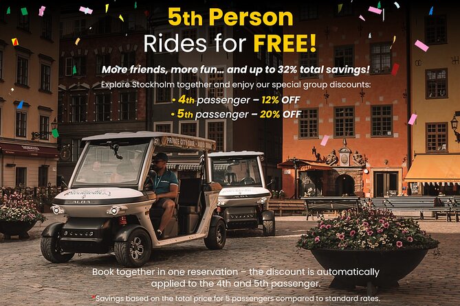 Stockholm Highlights: Private Golf Cart Tour - Why a golf cart makes sense in Stockholm