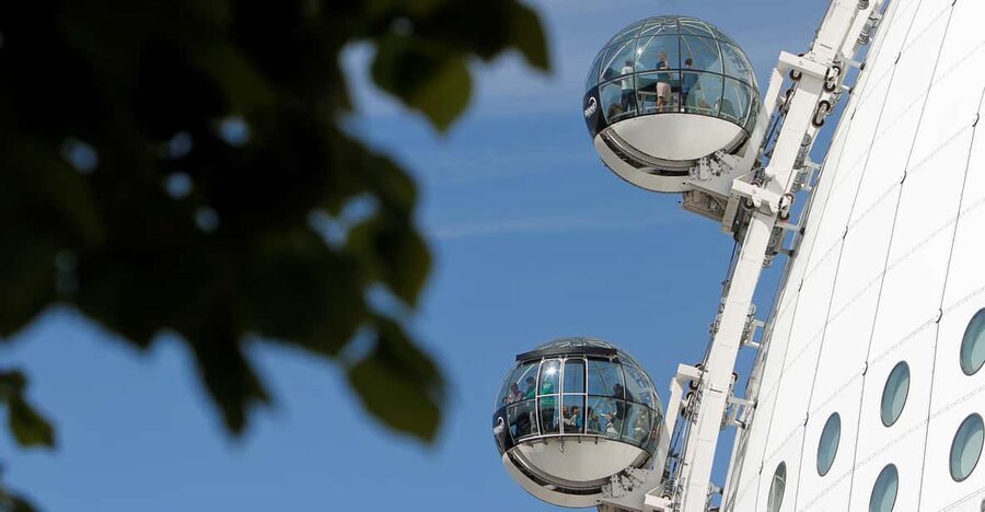 Stockholm: SkyView Glass Gondola Ride - A glass gondola on the outside of Avicii Arena