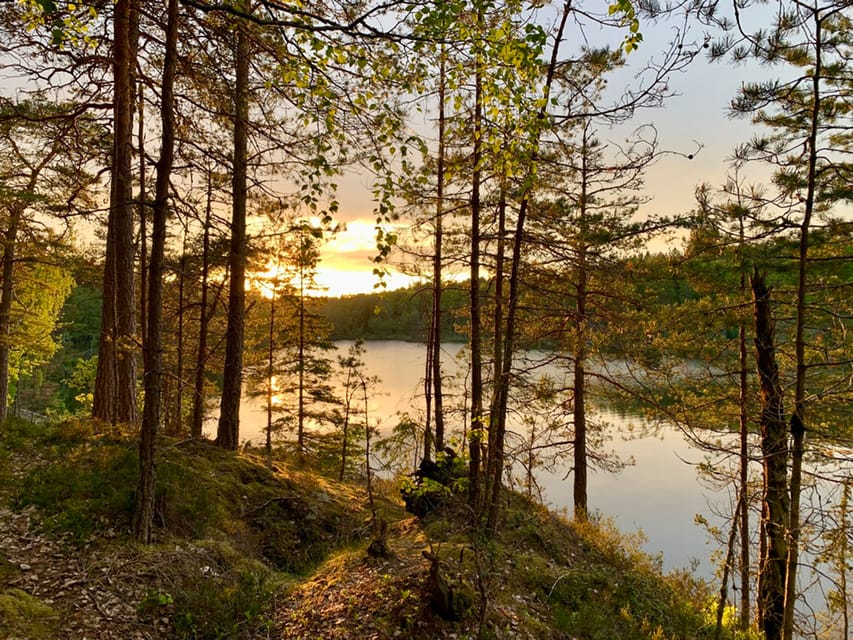 Stockholm: Sunset Hike in Tyresta National Park with Meal - A Swedish meal beside the lake