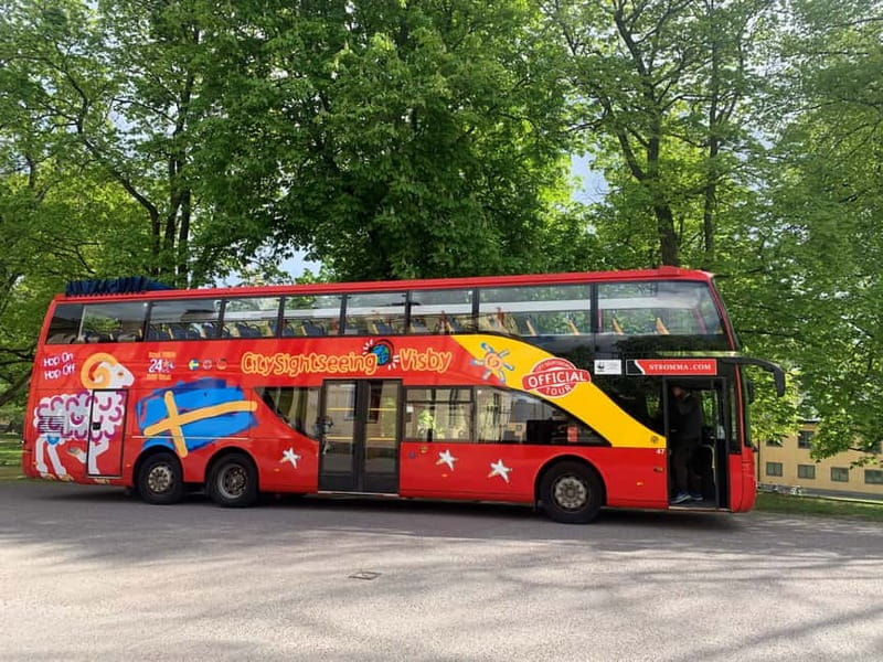Visby: Hop-On Hop-Off 1 day Bus Tour - Seeing Visby from the upper deck